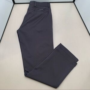 Slazenger Golf Pants Men Black Solid Straight Leg Stretch Polyester 32x32 C Pics